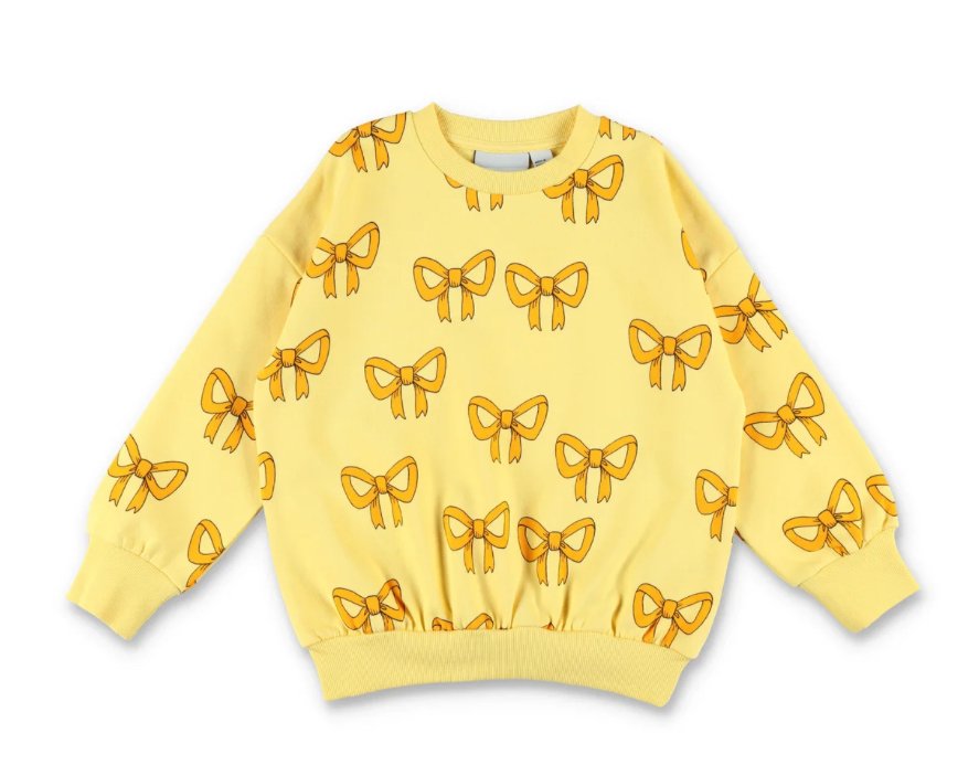 Mini Rodini yellow bow sweater