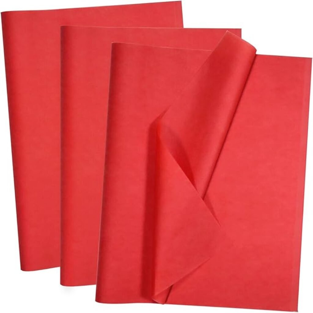 purim, red tissue paper, mishloach manos ideas