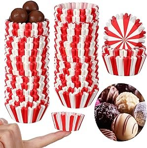 striped cupcake liners, cupcake liners, red and white cupcake liners