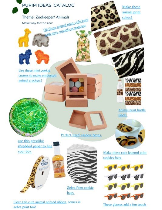 safari theme, purim animal theme