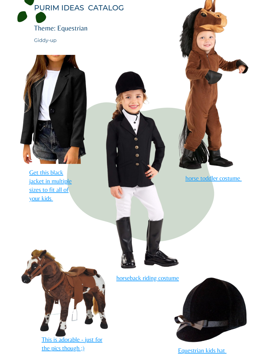 purim theme, horseback purim theme, horse theme, horse boxes, mishloach manos, purim ideas