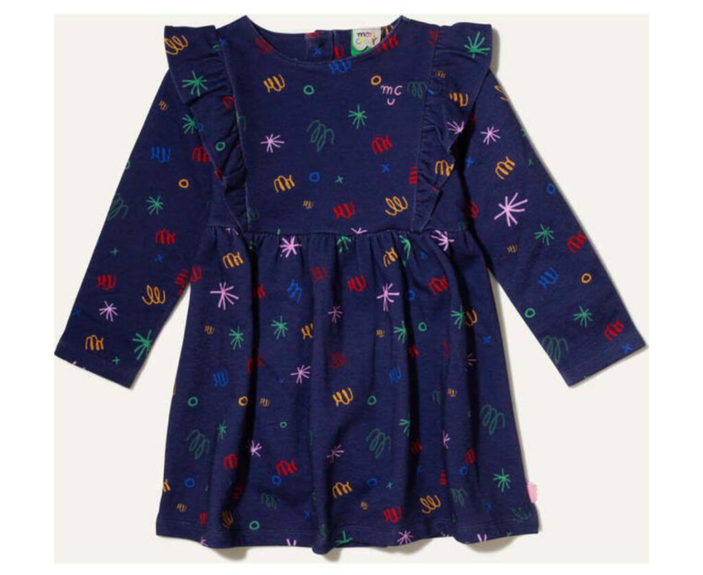 dress, matching, blue, confetti, girls