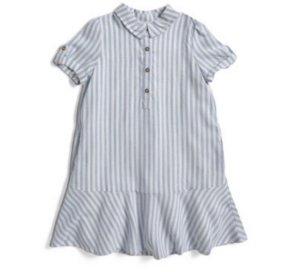 Short sleeved striped dress