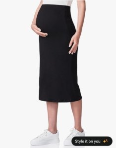 Maternity Pencil Midi Skirt